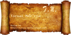 Tornai Márta névjegykártya
